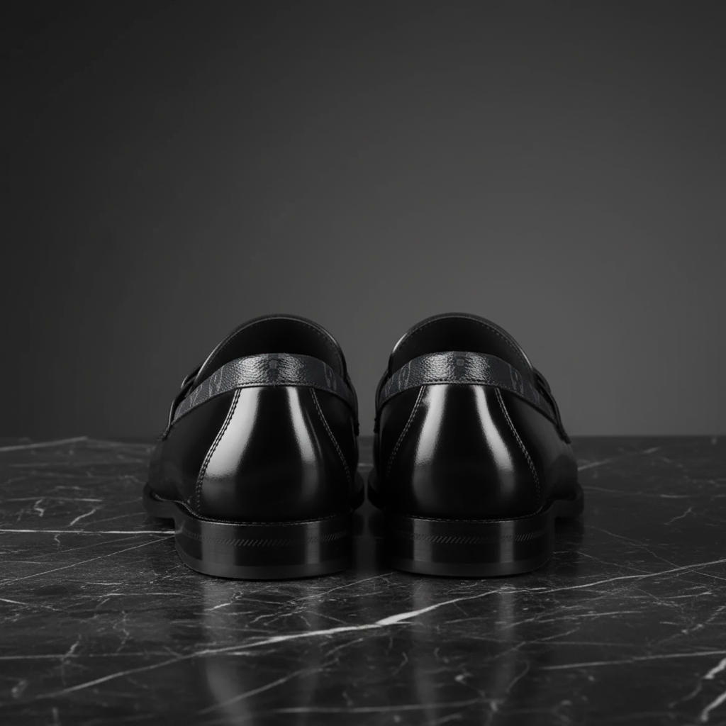Black Major Loafer - Rear View