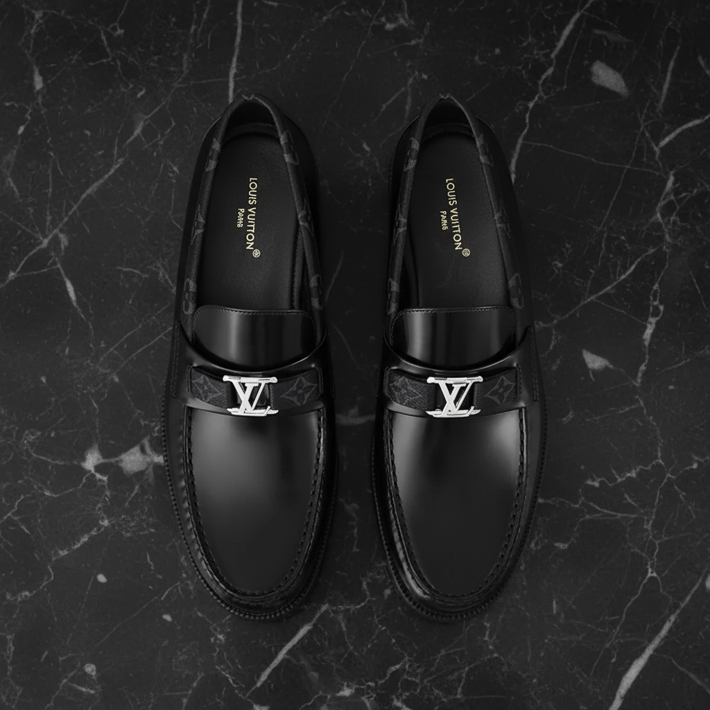 Black Major Loafer - Top Down