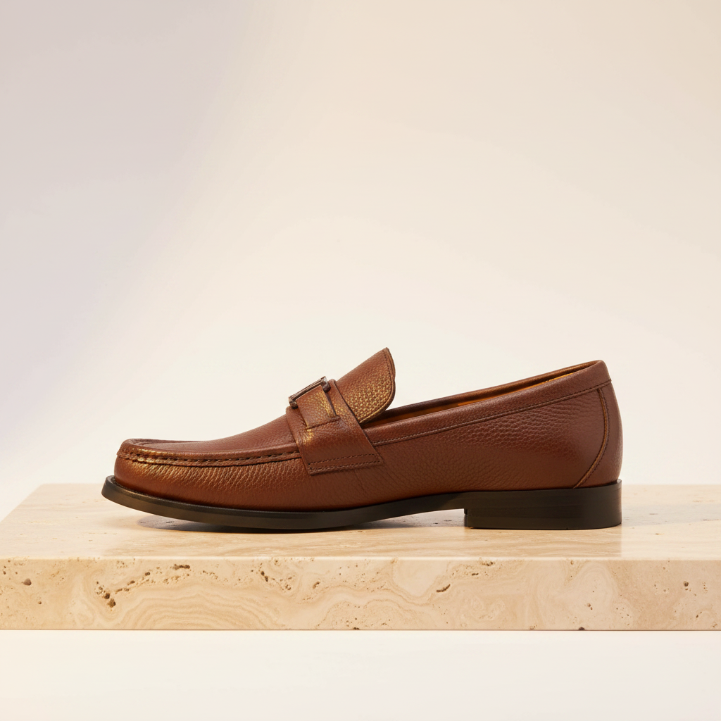 Grain Brown Major Loafer - Side Profile