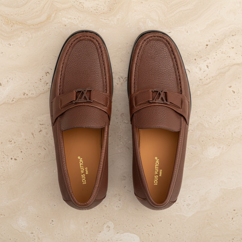 Grain Brown Major Loafer - Top Down