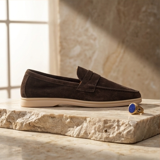 LORO PIANA SUMMER WALK LOAFER (DARK BROWN)