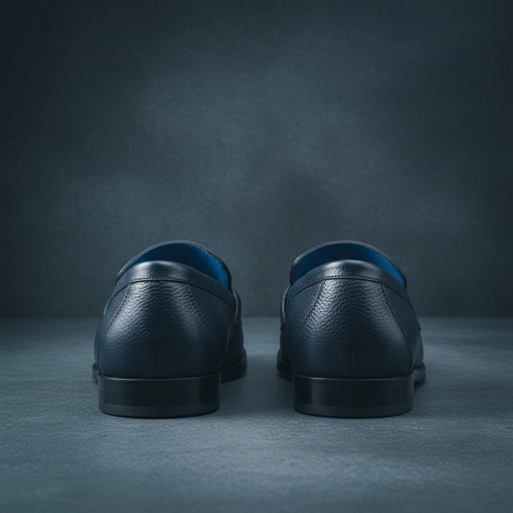 Navy Major Loafer - Rear View